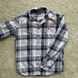 J crew men’s flannel button down large-tall